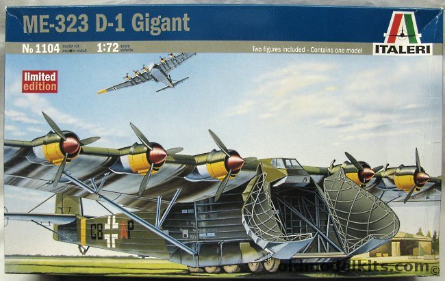 Italeri 1/72 Me-323 D-1 Gigant 'Giant' - 6 Engine Transport, 1104 plastic model kit